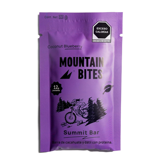 BARRA ENERGETICA COCO Y BLUEBERRY Y PROTEINA 55 G MOUNTAIN BITES