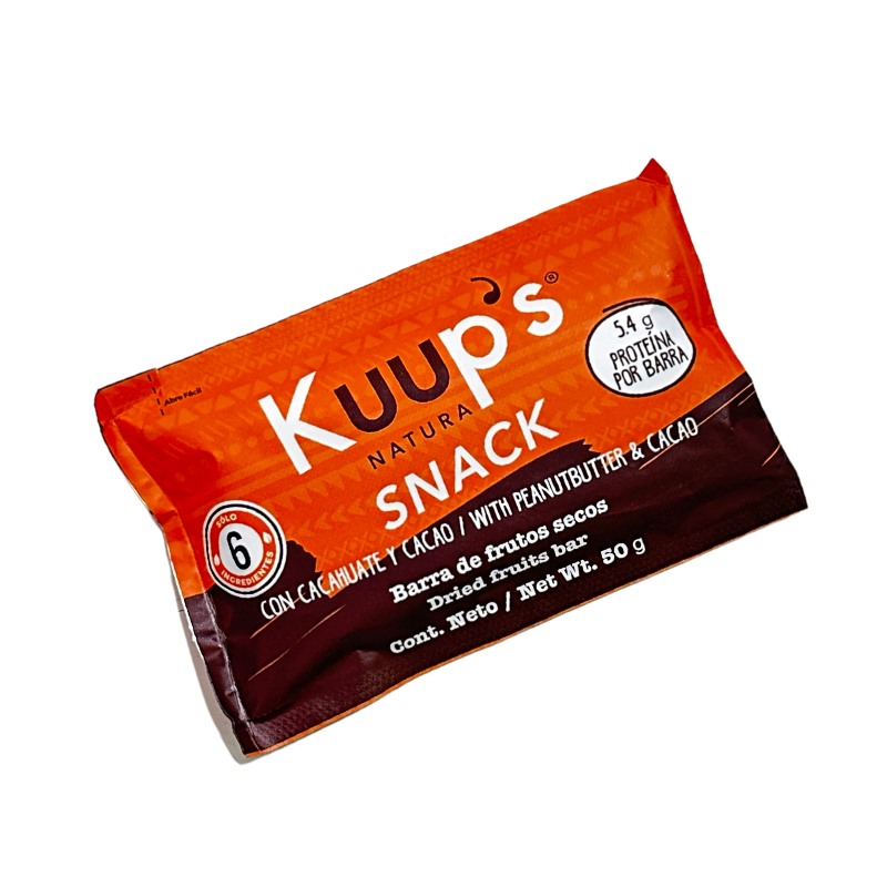 ENERGY BAR SABOR PEANUTBUTTER 50 G KUUP'S NATURA