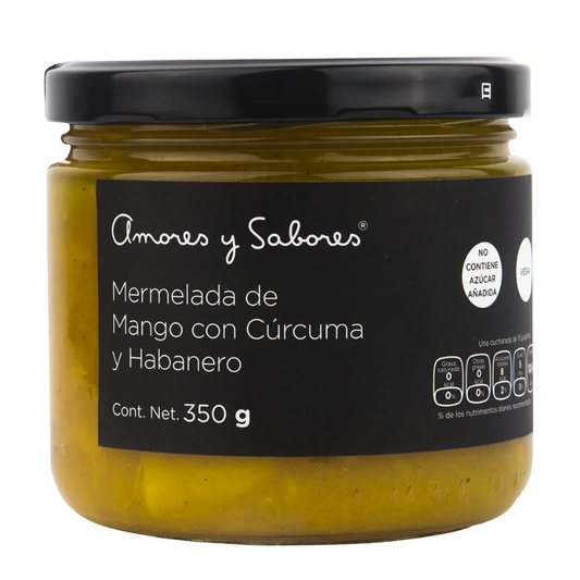 MERMELADA MANGO CURCUMA HABANERO AMORES Y SABORES