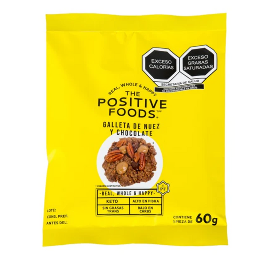 GALLETA NUEZ Y CHOCOLATE KETO THE POSITIVE FOODS